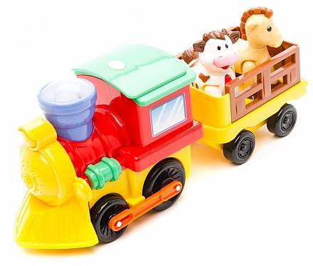 Развивающая игрушка «Поезд с животными» Kiddieland, KID 050096